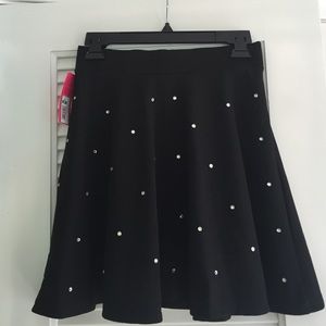 Beautiful black xhilararion rhinestone skirt!